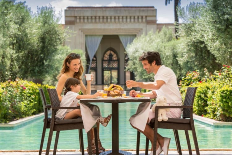 Dining outdoors